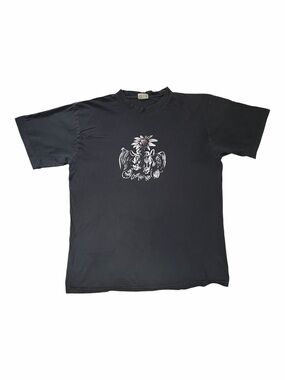 Vintage Black Graphic T-Shirt 100% Cotton